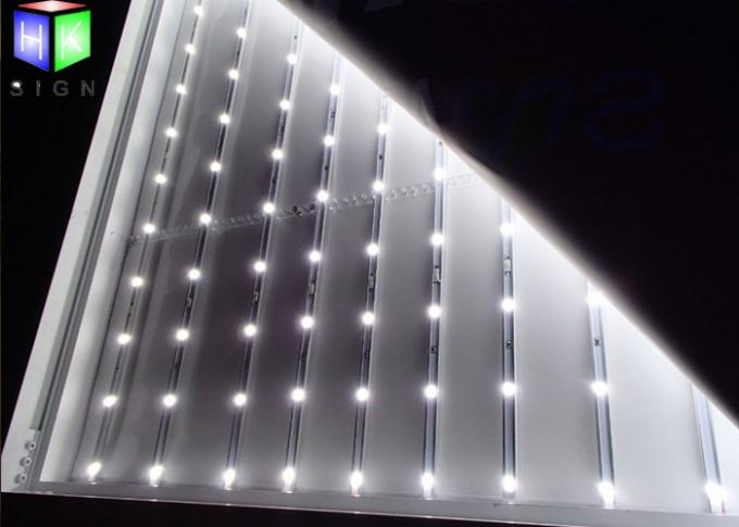 Дисплей алюминиевое Фрамельсс знака светлой коробки СИД ткани на открытом воздухе освещенное контржурным светом 80ММ толстое