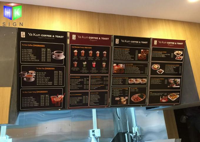 Изогнутые рестораном коробки меню осветили охрану окружающей среды доски меню