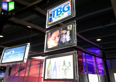 Китай Реклама смертной казни через повешение потолка рамки светлой коробки СИД А4 акриловая прозрачная кристаллическая поставщик