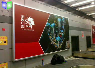 Китай Алюминиевые рекламируя картинные рамки Лигхтбокс Фрамелесс для железнодорожного вокзала поставщик