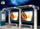 Реклама укрытия автобусной остановки перечисляя рамку светлых коробок алюминиевую 30 ватт поставщик